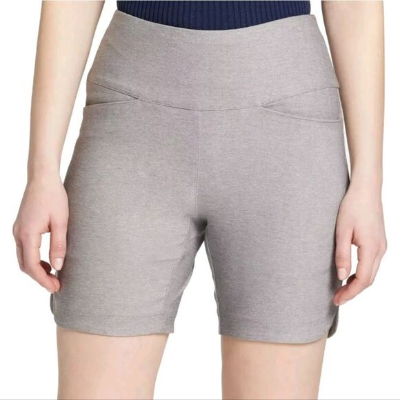 NWT Walter Hagen Women's Sculpt 7'' Inseam Golf Pull-on Shorts Gray - Picture 1 of 5